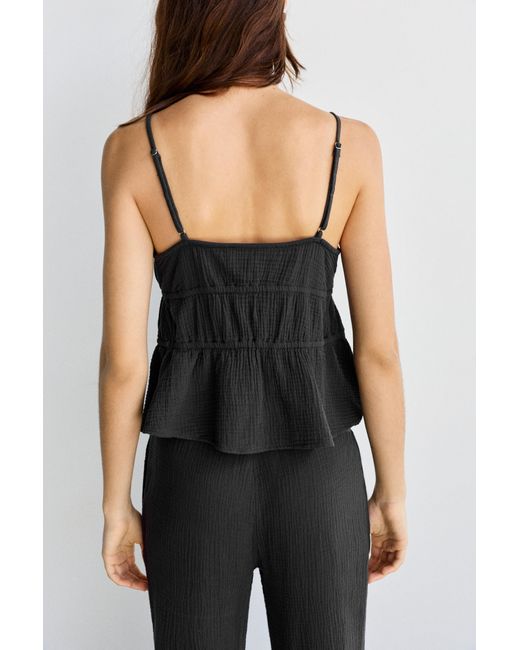 Pull&Bear Multicolor Crepe Strappy Top