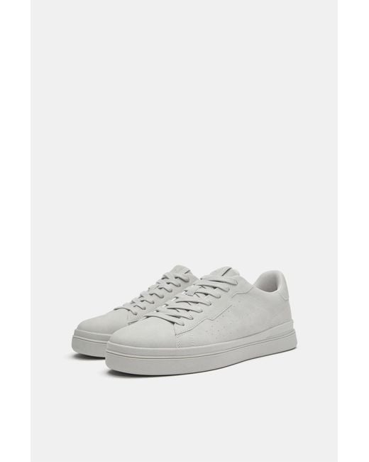 Pull&Bear White Casual Chunky Sole Trainers for men