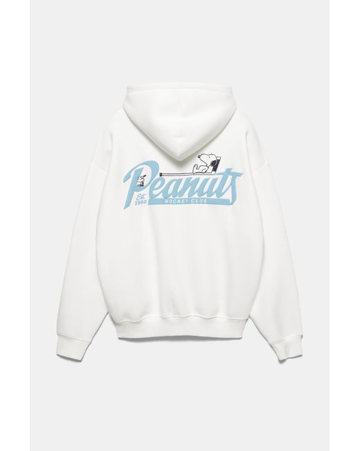 Sweat À Capuche Zippé Peanuts Pull&Bear pour homme en coloris Blue