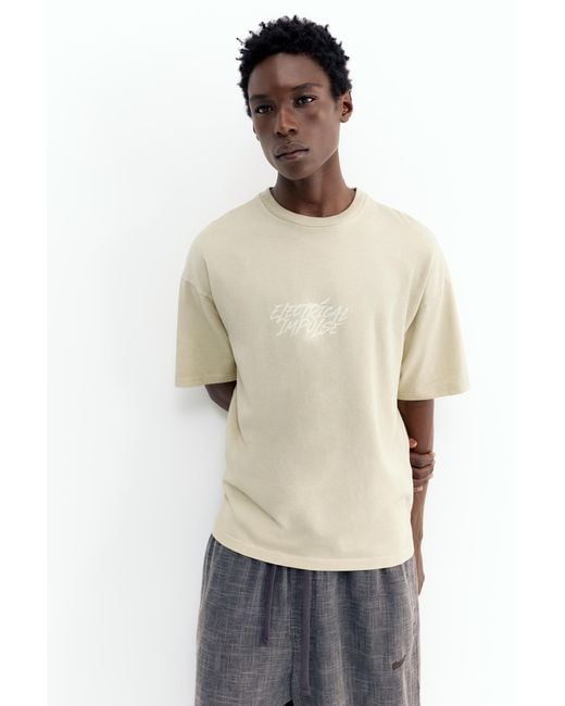 Pull&Bear Multicolor Stwd Electrical Impulse T-Shirt for men