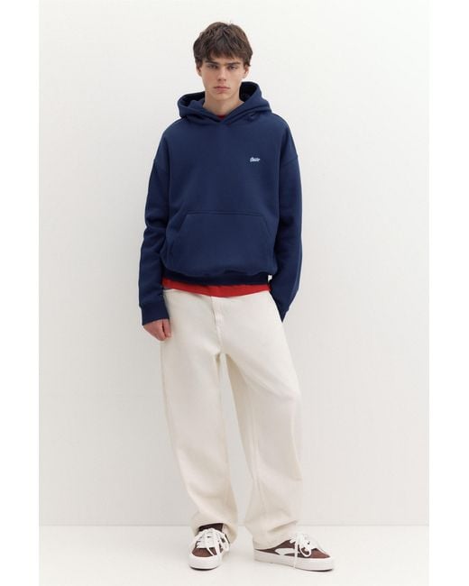 Pull&Bear Blue Stwd Boxy-Fit Hoodie for men