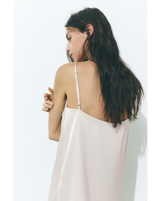 Pull&Bear Brown Satin Strappy Top