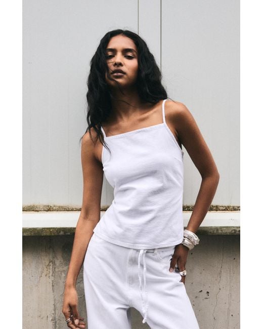 Pull&Bear White Strappy Top