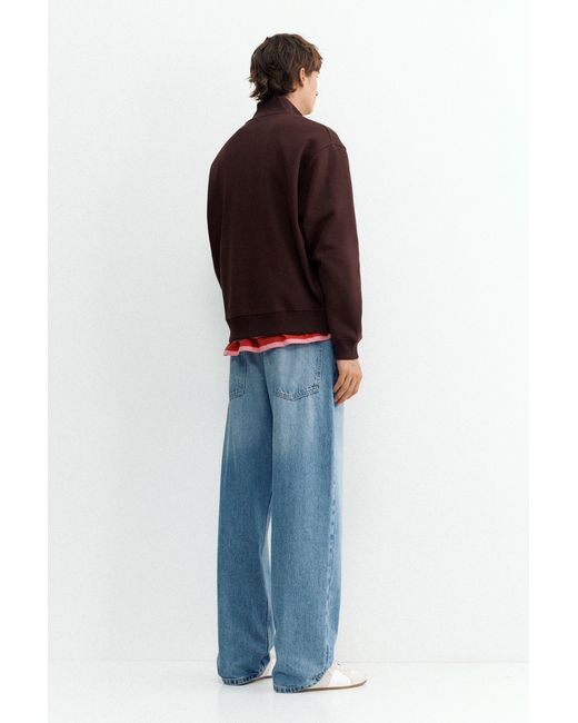 Sweat Col Zippé Pull&Bear pour homme en coloris Red