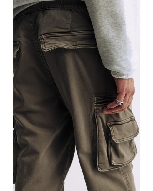 Pull&Bear Gray Comfort Multi-Pocket Joggers for men