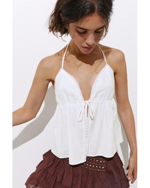 Top Halter di Pull&Bear in White