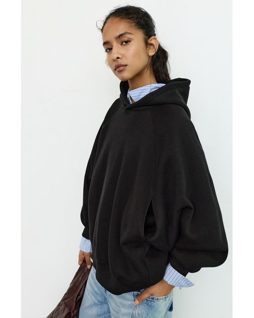 Pull&Bear Black Oversized Hoodie