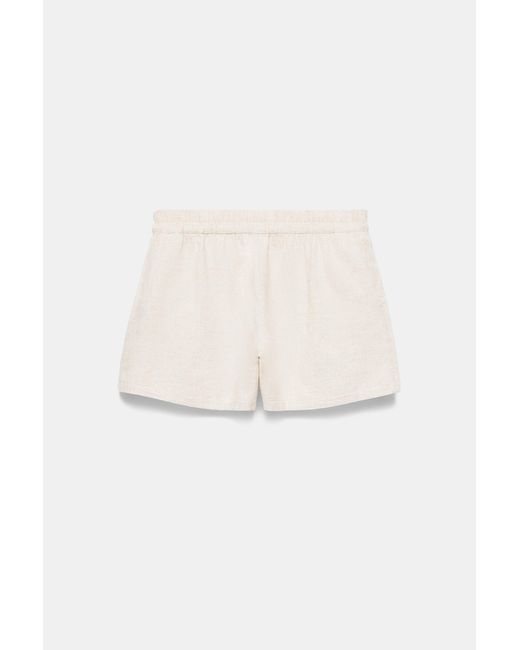 Pull&Bear Gray Linen Blend Shorts