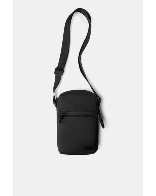 Pull&Bear Umhängetasche Mit Gummiertem Finish in Black für Herren