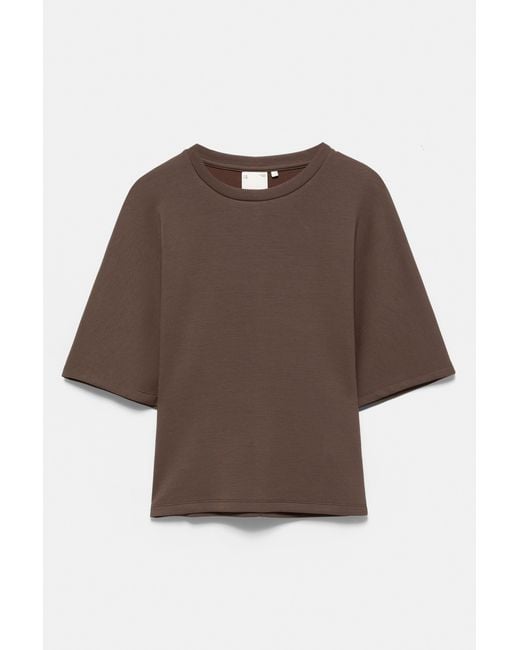 Pull&Bear Brown Modal Batwing Sleeve T-Shirt