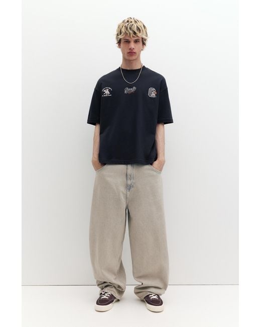 Pull&Bear Blue Goofy T-Shirt for men