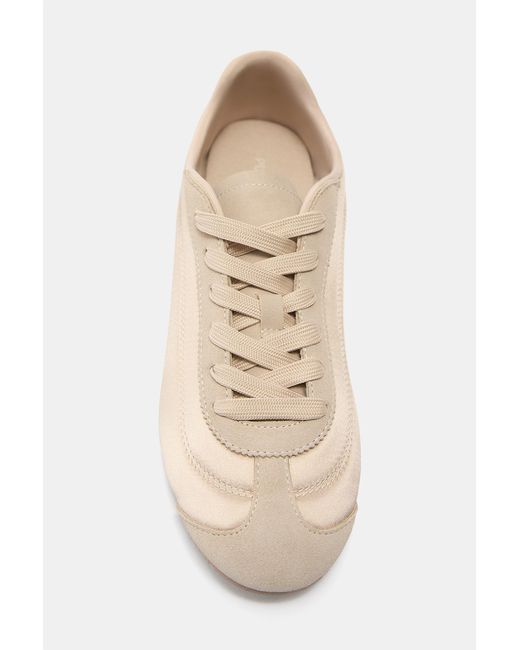 Pull&Bear Blue Stoff-Sneaker