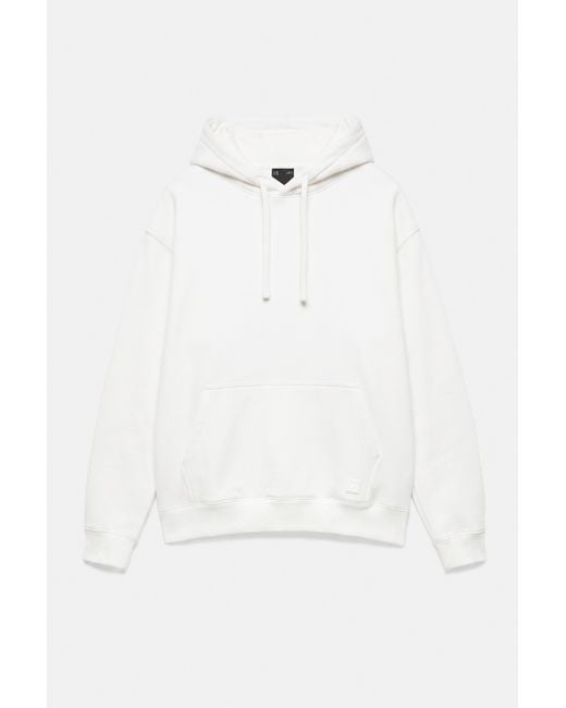 Sweat Basique À Capuche Pull&Bear pour homme en coloris White