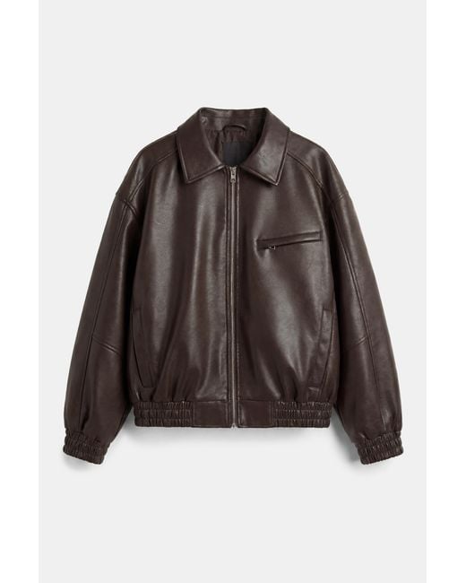 Pull&Bear Dad Jack Met Leereffect in het Black