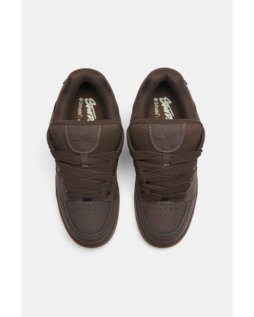 Pull&Bear Black Stwd Skate Trainers for men