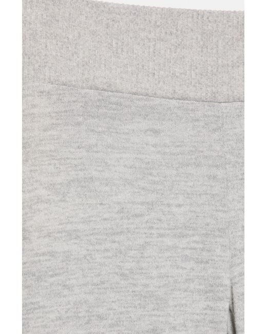 Pull&Bear Flared Broek Van Soft Touch Materiaal in het White