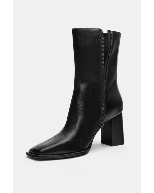 Pull&Bear Black Absatzstiefeletten
