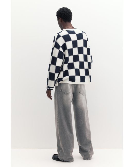 Pull À Carreaux Stwd Pull&Bear pour homme en coloris Gray