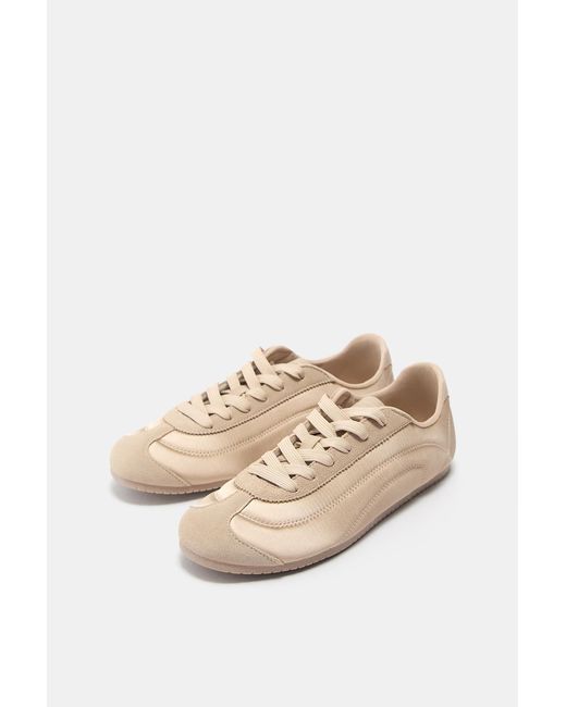 Pull&Bear Blue Stoff-Sneaker