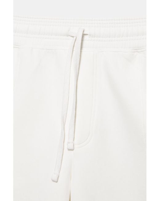 Pull&Bear Interlock Jogging Bermuda in het White voor heren