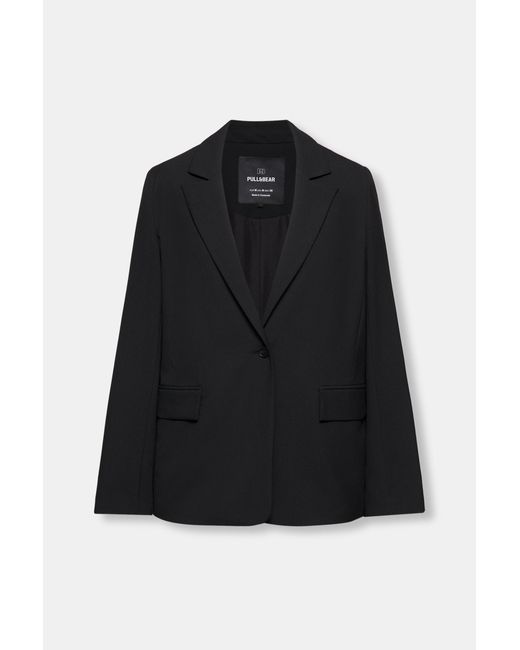 Pull&Bear Black Basic Blazer