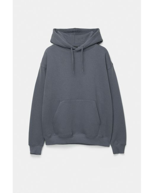 Pull&Bear Basic Hoodie in het Gray voor heren