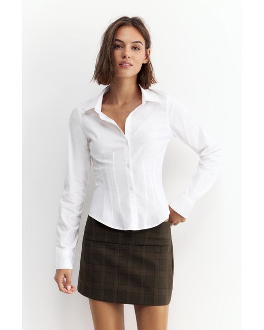 Mini Jupe-Culotte Pull&Bear en coloris White