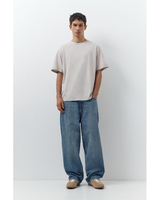Pull&Bear Blue 3-Pack Of Short Sleeve T-Shirts for men
