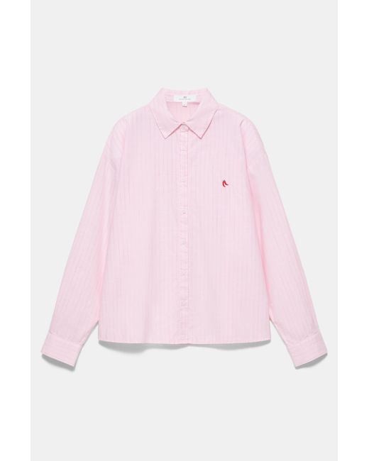 Chemise Rayée Piment Pull&Bear en coloris Pink