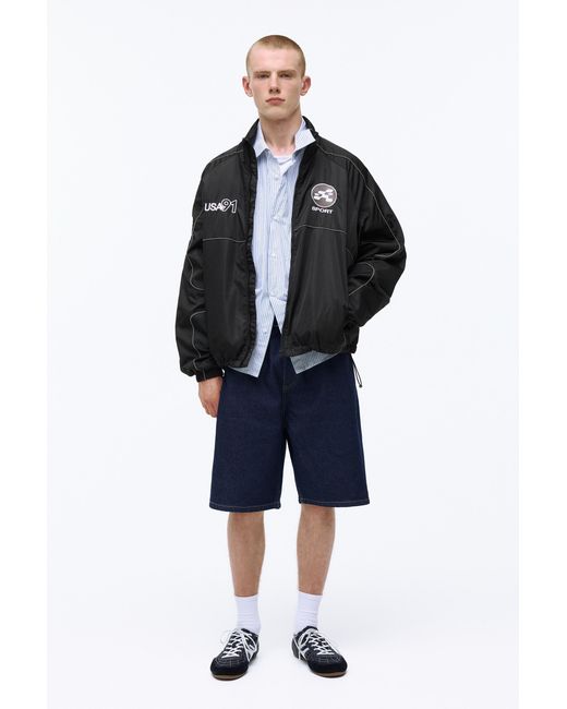 Pull&Bear Black Stwd Contrast Seam Jacket for men