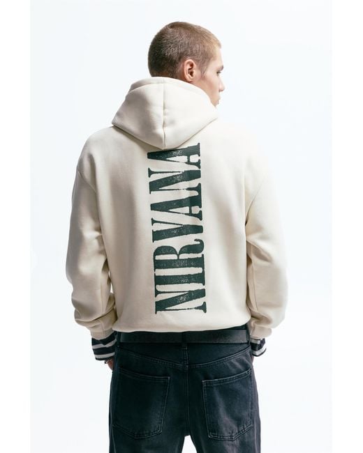 Pull&Bear Nirvana Capuchonsweater in het Gray voor heren