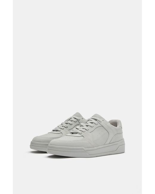Pull&Bear Gray Stwd Multi-Piece Trainers for men