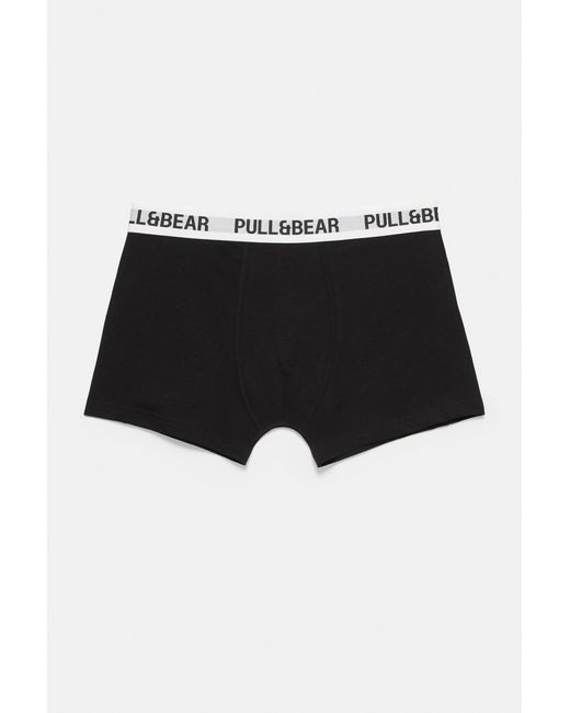 Pack 3 Boxer di Pull&Bear in Black da Uomo