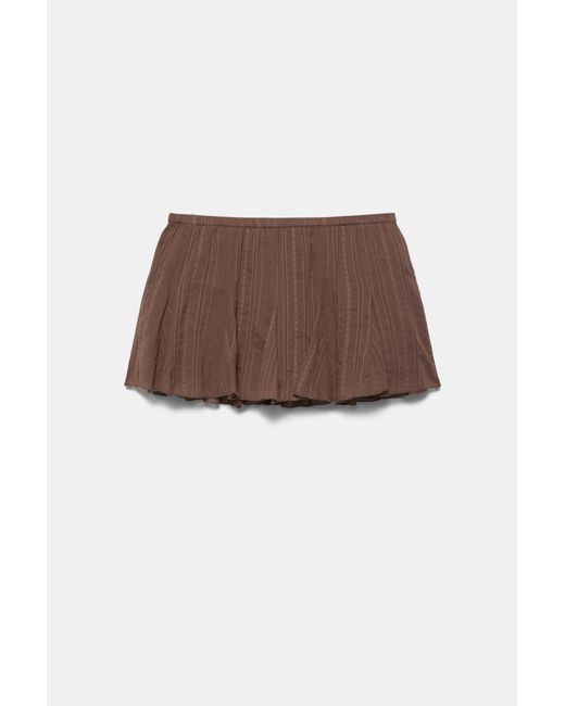 Pull&Bear Brown Mini Skirt