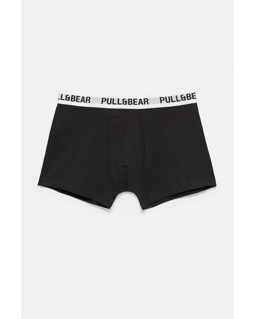 Pack 3 Boxer di Pull&Bear in Black da Uomo