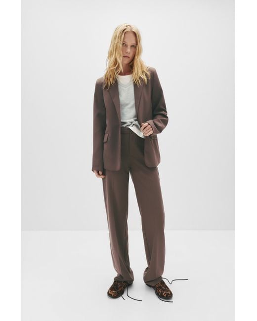 Pull&Bear Brown Basic-Blazer