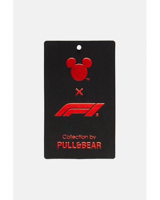 Pull&Bear White Disney X F1 Darted Shirt