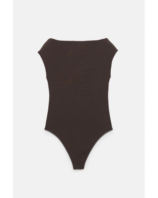 Pull&Bear Blue Short Sleeve Bodysuit