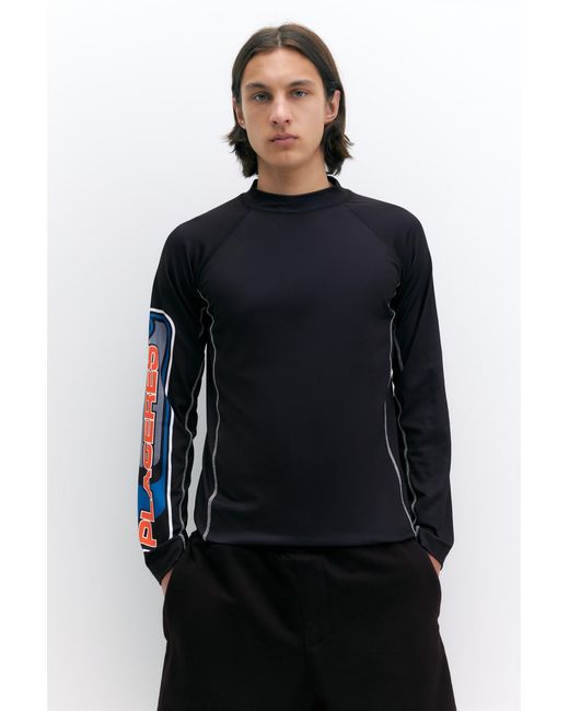 Pull&Bear Black Pleasures X Stwd High Neck T-Shirt for men