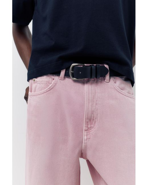 Pull&Bear Blue Baggy Jeans for men