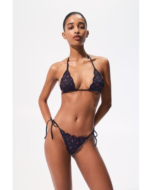 Haut De Bikini À Fleurs Pull&Bear en coloris Brown