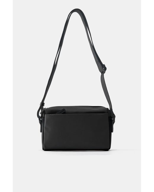 Borsa A Tracolla Gommata di Pull&Bear in Black da Uomo