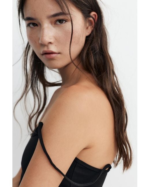 Pull&Bear Blue Strappy Top