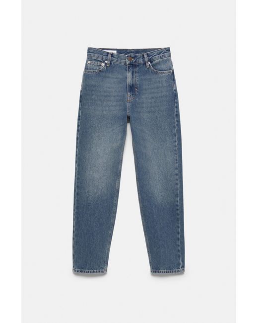 Pull&Bear Blue High-Waist Mom Jeans