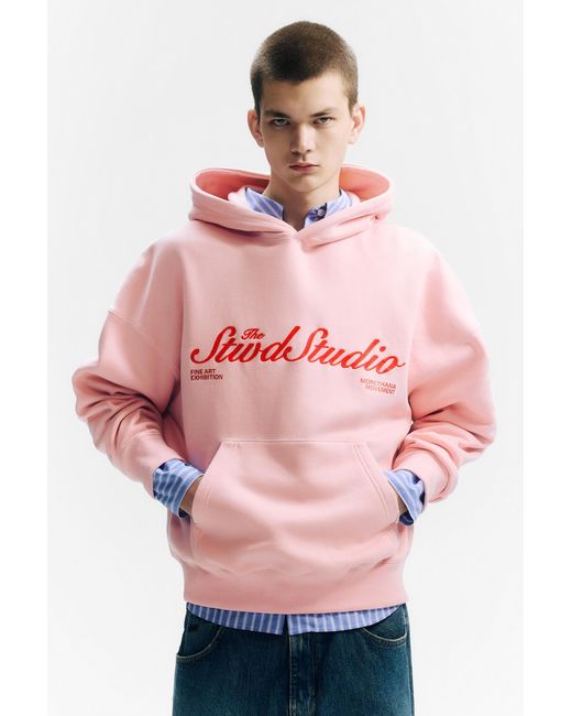 Pull&Bear Stwd Studio in het Pink voor heren