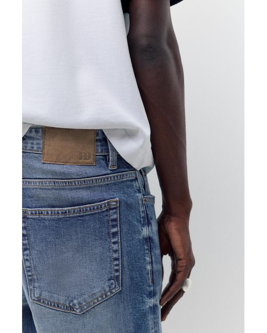 Pull&Bear Blue Slim Fit Jeans for men
