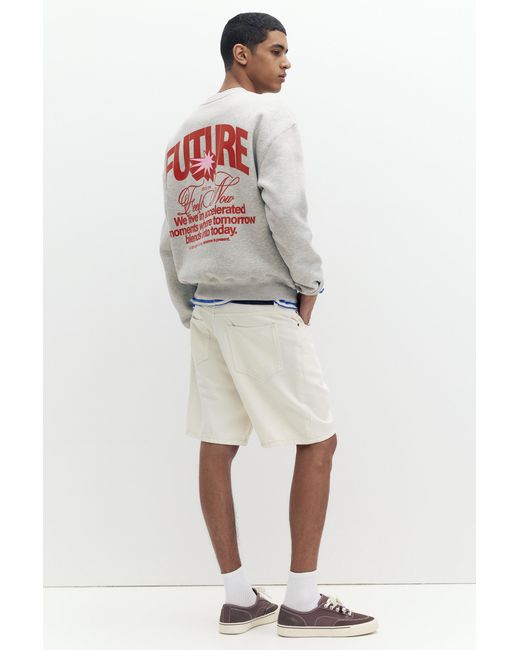 Pull&Bear Gray Future Sweatshirt for men