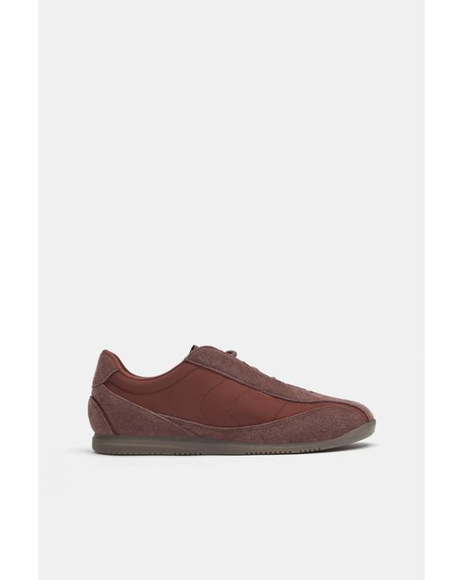 Pull&Bear Black Leather Trainers