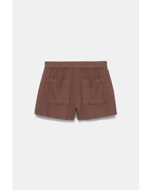 Short En Lin Pull&Bear en coloris Brown