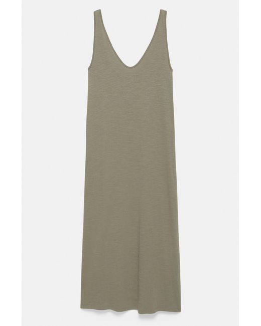 Pull&Bear Green Strappy Midi Dress